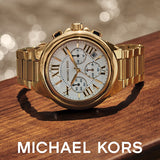 Michael Kors Camille Chronograph White Dial Gold Steel Strap Watch For Women - MK7270 Buy Now By Michael Kors