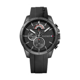 Tommy Hilfiger Decker Black Dial Black Rubber Strap Watch for Men - 1791352 Buy Now By Tommy Hilfiger