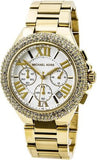 Michael Kors Camille Silver Diamonds Dial Gold Steel Strap Watch for Women - MK5756 Buy Now By Michael Kors