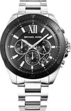 Michael Kors Brecken Chronograph Black Dial Silver Steel Strap Watch For Men - MK8847 Buy Now By Michael Kors