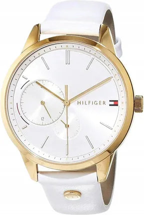 Tommy Hilfiger Brooklyn Quartz White Dial White Leather Strap Watch for Women - 1782018 Buy Now By Tommy Hilfiger