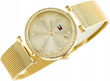 Tommy Hilfiger Lynn Quartz Gold Dial Gold Mesh Bracelet Watch For Women - 1781864 Buy Now By Tommy Hilfiger