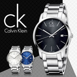 Calvin Klein City Date Black Dial Silver Steel Strap Watch for Men - K2G2G143 Buy Now By Calvin Klein