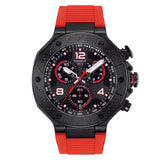 Tissot T Race Chronograph Black Dial Red Rubber Strap Watch For Men - T141.417.37.057.01 Buy Now By Tissot