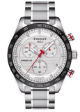 Tissot T Sport PRS 516 Chronograph White Dial Silver Steel Strap Watch For Men - T100.417.11.031.00 Buy Now By Tissot