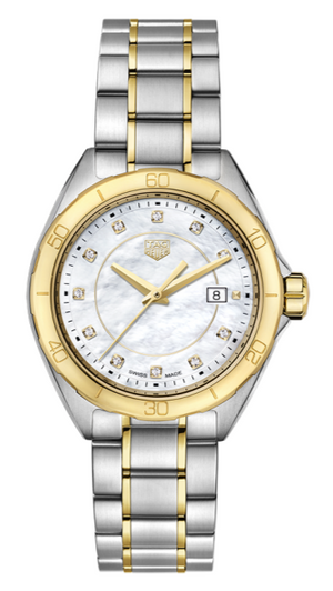 Tag Heuer Formula 1 Diamonds Mother of Pearl White Dial Two Tone Steel Strap Watch for Women - WBJ1421.BB0648 Buy Now By Tag Heuer