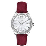 Tag Heuer Formula 1 Quartz Mother of Pearl Dial Red Leather Strap Watch for Women - WBJ131A.FC8253 Buy Now By Tag Heuer