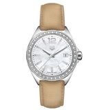 Tag Heuer Formula 1 Quartz Diamonds Mother of Pearl Dial Beige Leather Strap Watch for Women - WBJ131A.FC8254 Buy Now By Tag Heuer