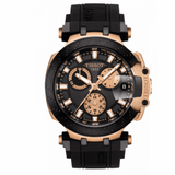 Tissot T Race Chronograph Black Dial Black Silicone Strap Watch For Men - T115.417.37.051.00 Buy Now By Tissot