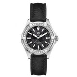Tag Heuer Aquaracer Diamonds Mother of Pearl Black Dial Black Nylon Strap Watch for Women - WAY131P.FT6092 Buy Now By Tag Heuer