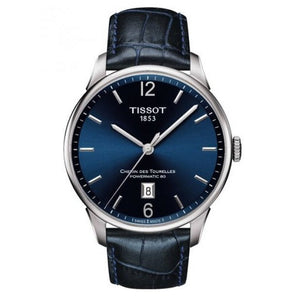 Tissot Chemin Des Tourelles Powermatic 80 Blue Dial Blue Leather Strap Watch for Men - T099.407.16.047.00 Buy Now By Tissot