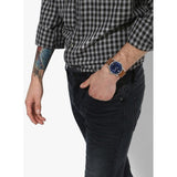 Fossil Commuter Blue Dial Blue Leather Strap Watch for Men - FS5325 Buy Now By Fossil