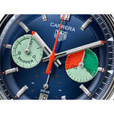 Tag Heuer Carrera Skipper Automatic Chronograph Blue Dial Blue Nylon Strap Watch for Men - CBS2213.FN6002 Buy Now By Tag Heuer