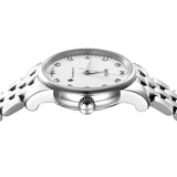 Mido Baroncelli III Automatic Diamonds White Dial Silver Steel Strap Watch For Women - M7600.4.66.1 Buy Now By Mido