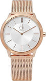 Calvin Klein Minimal White Dial Rose Gold Mesh Bracelet Watch for Women - K3M22626 Buy Now By Calvin Klein