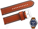 Fossil Nate Chronograph Navy Blue Dial Brown Leather Strap Watch for Men - JR1504 Buy Now By Fossil