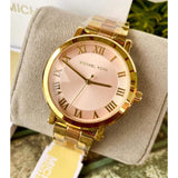 Michael Kors Norie Gold Dial Two Tone Steel Strap Watch for Women - MK3586