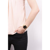 Michael Kors Runway Black Dial Gold Steel Strap Watch for Women - MK3478 Buy Now By Michael Kors