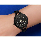 Michael Kors Slim Runway Black Dial Black Steel Strap Watch for Women - MK3317 Buy Now By Michael Kors