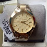 Michael Kors Slim Runway Gold Dial Gold Steel Strap Watch for Women - MK3335 Buy Now By Michael Kors