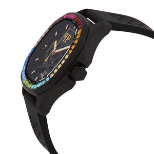 Philipp Plein Skeleton Spectre Black Dial Black Silicone Strap Watch for Men - PWRAA1023 Authentic Buy Shop Now