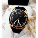 Emporio Armani Sport Quartz Black Dial Black Rubber Strap Watch For Men - AR11101 Buy Now By Emporio Armani