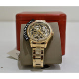 Fossil Rye Automatic Skeleton Gold Dial Gold Steel Strap Watch for Women - BQ3755 Buy Now By Fossil