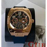 Guess Prodigy Multifunction Navy Blue Dial Blue Silicone Strap Watch For Men - GW0569G3 Buy Now By Guess