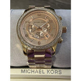 Michael Kors Dylan Rose Gold Dial Rose Gold Steel Strap Watch for Women - MK5576 Buy Now By Michael Kors