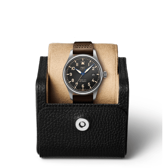 IWC Pilot's Watch Mark XVIII 40mm Black Dial Brown Leather Strap Watch for Men - IW327006 Buy Now By IWC