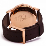 Calvin Klein City Chronograph Brown Dial Brown Leather Strap Watch for Men - K2G2G6G3 Buy Now By Calvin Klein