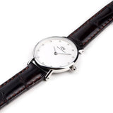Daniel Wellington York White Dial Brown Leather Strap Watch For Women - DW00100069 Buy Now By Daniel Wellington