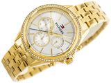 Tommy Hilfiger Ari Multifunction Diamonds Silver Dial Gold Steel Strap Watch for Women - 1781977 Buy Now By Tommy Hilfiger