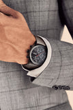 Hugo Boss Grand Prix Chronograph Black Dial Grey Leather Strap Watch for Men - 1513562 Buy Now By Hugo Boss