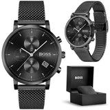 Hugo Boss Integrity Black Dial Black Mesh Bracelet Watch for Men - 1513813 Buy Now By Hugo Boss