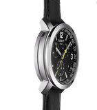 Tissot PRC 200 Chronograph Black Dial Black Leather Strap Watch For Men - T055.417.16.057.00 Buy Now By Tissot