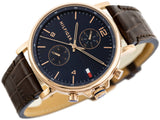Tommy Hilfiger Daniel Blue Dial Brown Leather Strap Watch for Men - 1710418 Buy Now By Tommy Hilfiger