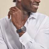 Tommy Hilfiger Baker Chronograph Quartz Blue Dial Blue Leather Strap Watch For Men - 1710451 Buy Now By Tommy Hilfiger