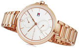 Tommy Hilfiger Angela Quartz White Dial Rose Gold Steel Strap Watch for Women - 1782124 Buy Now By Tommy Hilfiger