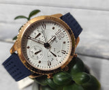 Guess Marina Multifunction White Dial Blue Rubber Strap Watch for Women - W1025L4 Buy Now By Guess