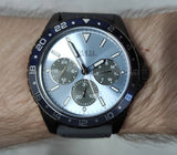 Guess Odyssey Blue Dial Grey Rubber Strap Watch For Men - W1108G6 Buy Now By Guess