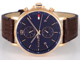 Tommy Hilfiger Daniel Blue Dial Brown Leather Strap Watch for Men - 1710418 Buy Now By Tommy Hilfiger