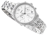 Fossil Neutra Chronograph Silver Dial Silver Steel Strap Watch for Women - ES5217 Buy Now By Fossil