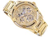 Guess Queen Quartz Gold Dial Gold Steel Strap Watch For Women - GW0464L2 Buy Now By Guess