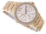 Michael Kors Mini Camille Chronograph White Dial Rose Gold Steel Strap Watch For Women - MK6844 Buy Now By Michael Kors