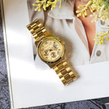 Michael Kors Runway Chronograph Gold Dial Gold Steel Strap Watch For Women - MK7323 Buy Now By Michael Kors