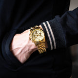 Michael Kors Runway Chronograph Gold Dial Gold Steel Strap Watch For Women - MK7323 Buy Now By Michael Kors