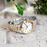 Michael Kors Lennox Three-Hand White Dial Two Tone Steel Strap Watch for Women - MK7464 Buy Now By Michael Kors