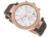 Michael Kors Parker Chronograph White Dial Brown Leather Strap Watch For Women - MK6917 Buy Now By Michael Kors