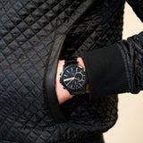 Armani Exchange Chronograph Black Dial Black Steel Strap Watch For Men - AX2429 Buy Now By Armani Exchange